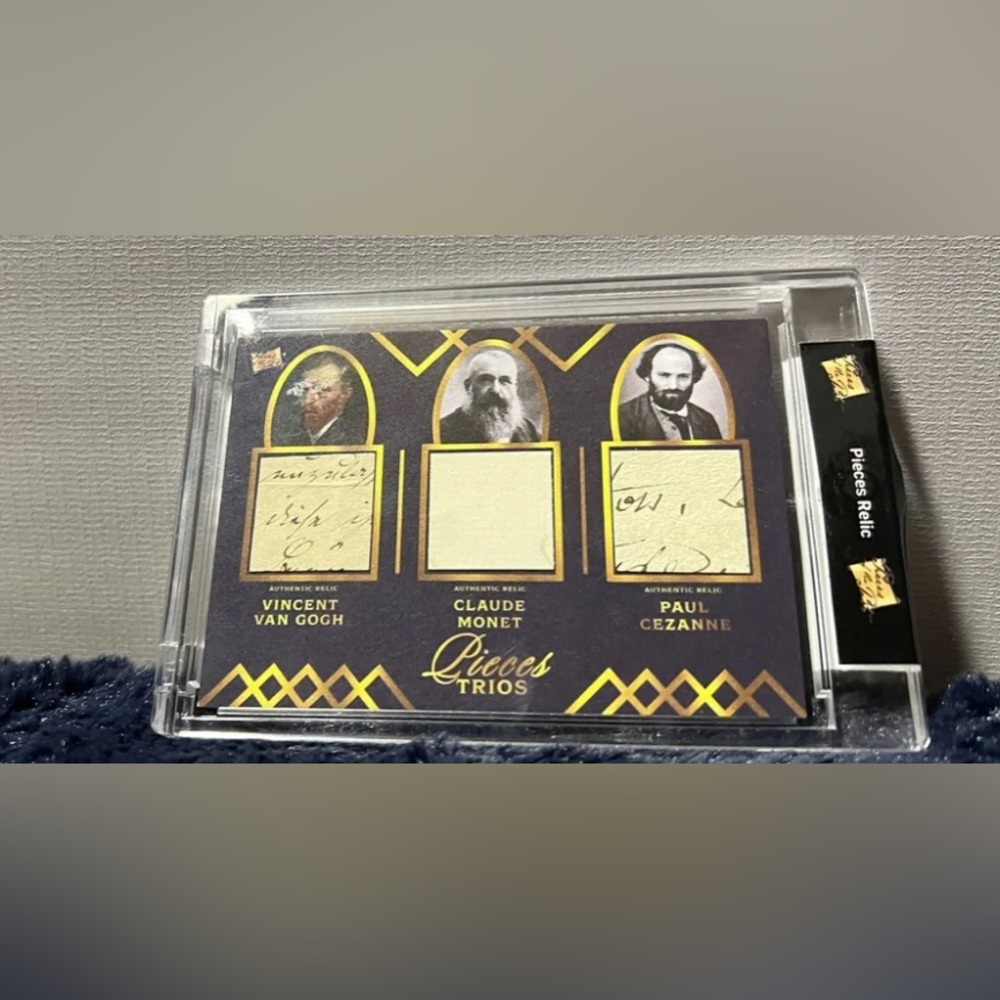 PIECES TRIOS CARD VINCENT VAN GOGH,CLAUDE MONET,PAUL GEZANNE !